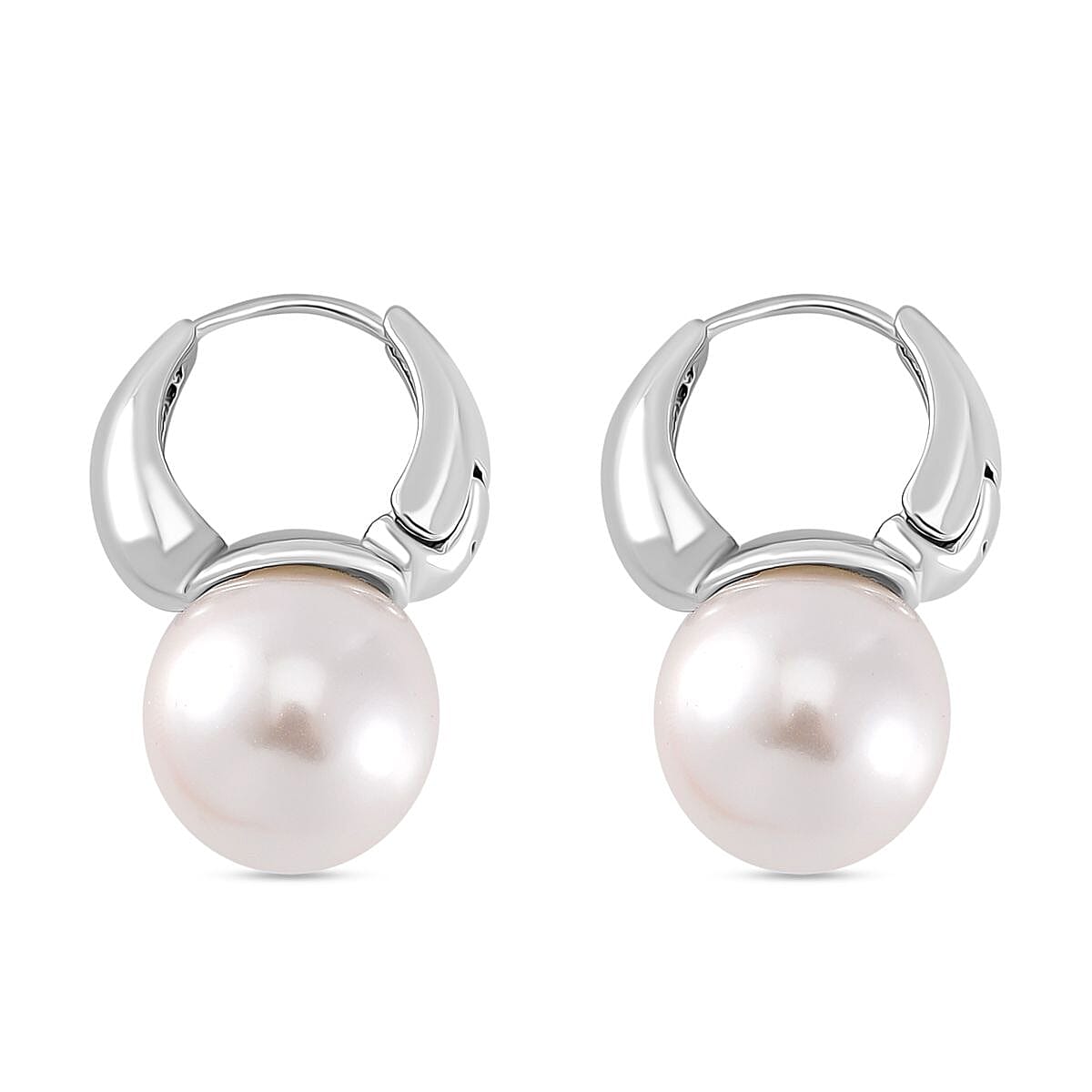 Shell Pearl Earring with Hoop 40.00 Ct.