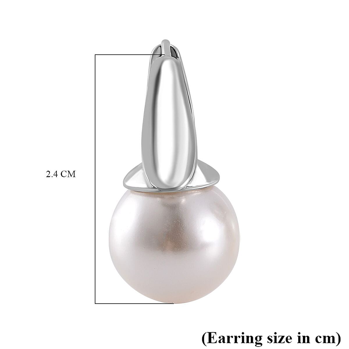 Shell Pearl Earring with Hoop 40.00 Ct.
