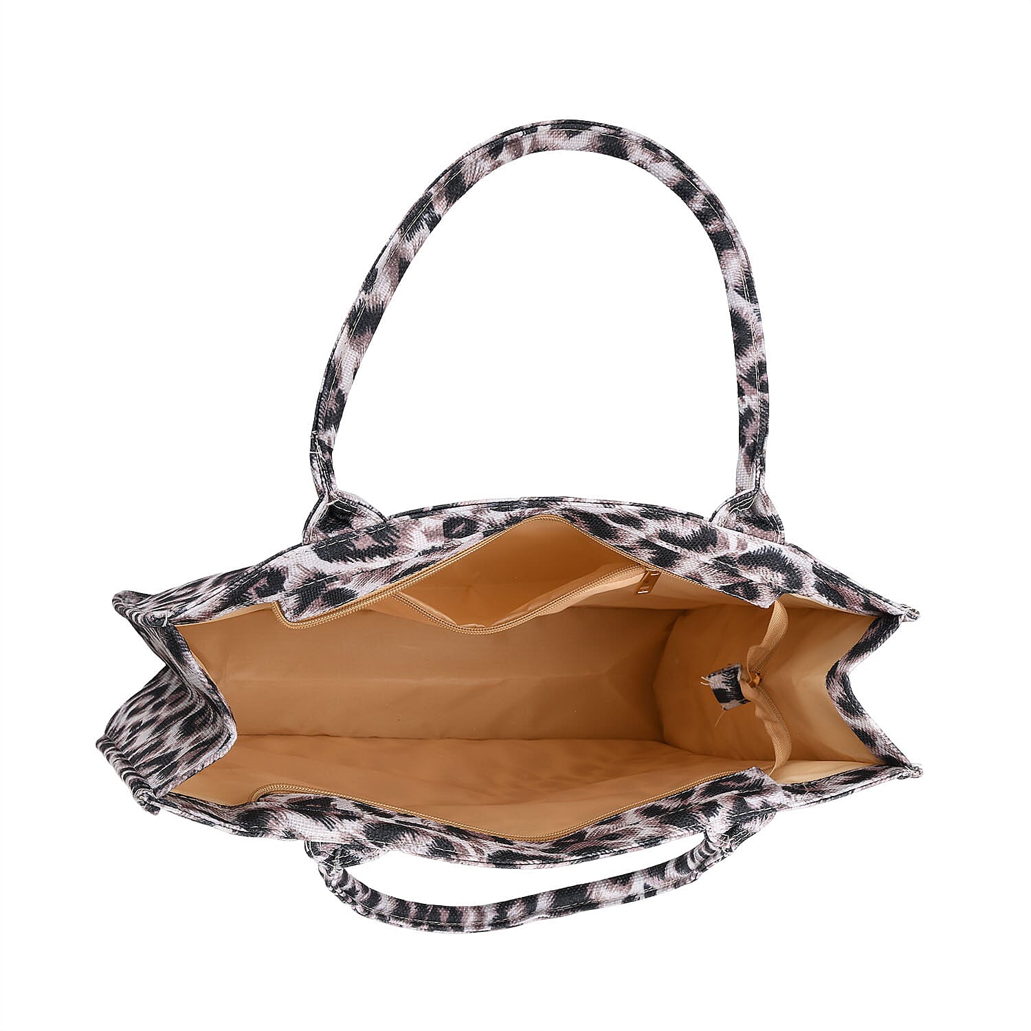 2 Piece Set - Leopard Pattern Tote Bag and Crossbody Bag
