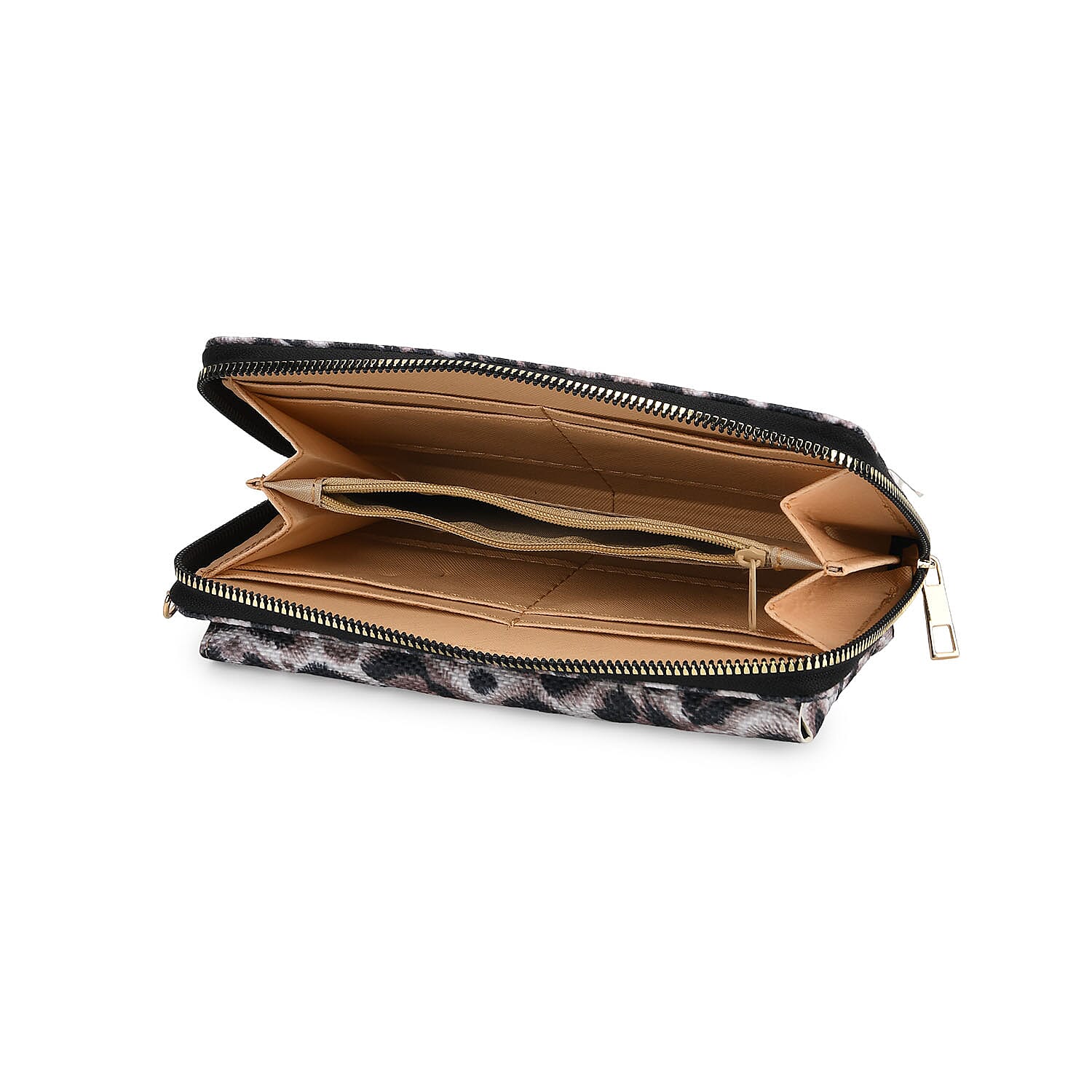 2 Piece Set - Leopard Pattern Tote Bag and Crossbody Bag