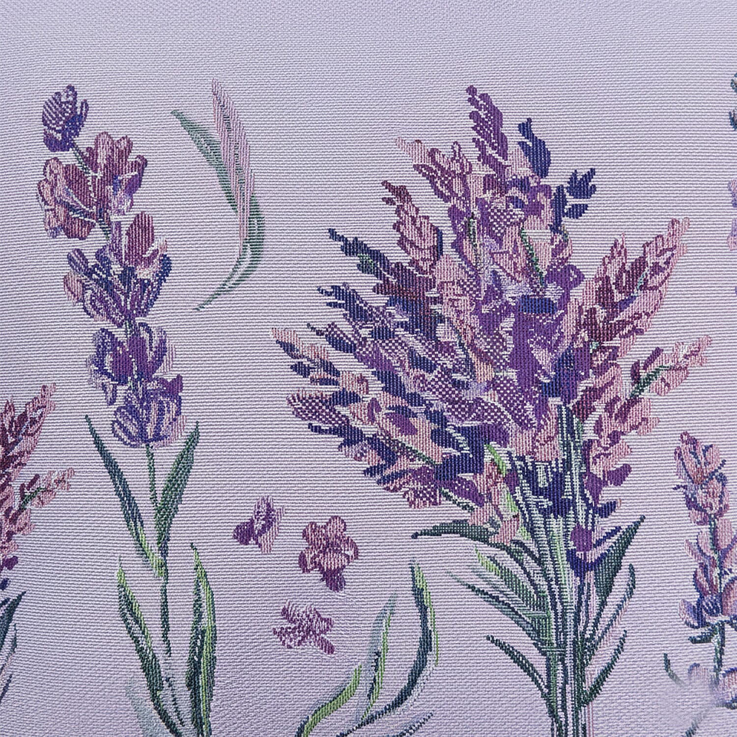 Signare Tapestry Collection - Designer Inspired Lavender Bloom Cushion (Size 45x45cm)