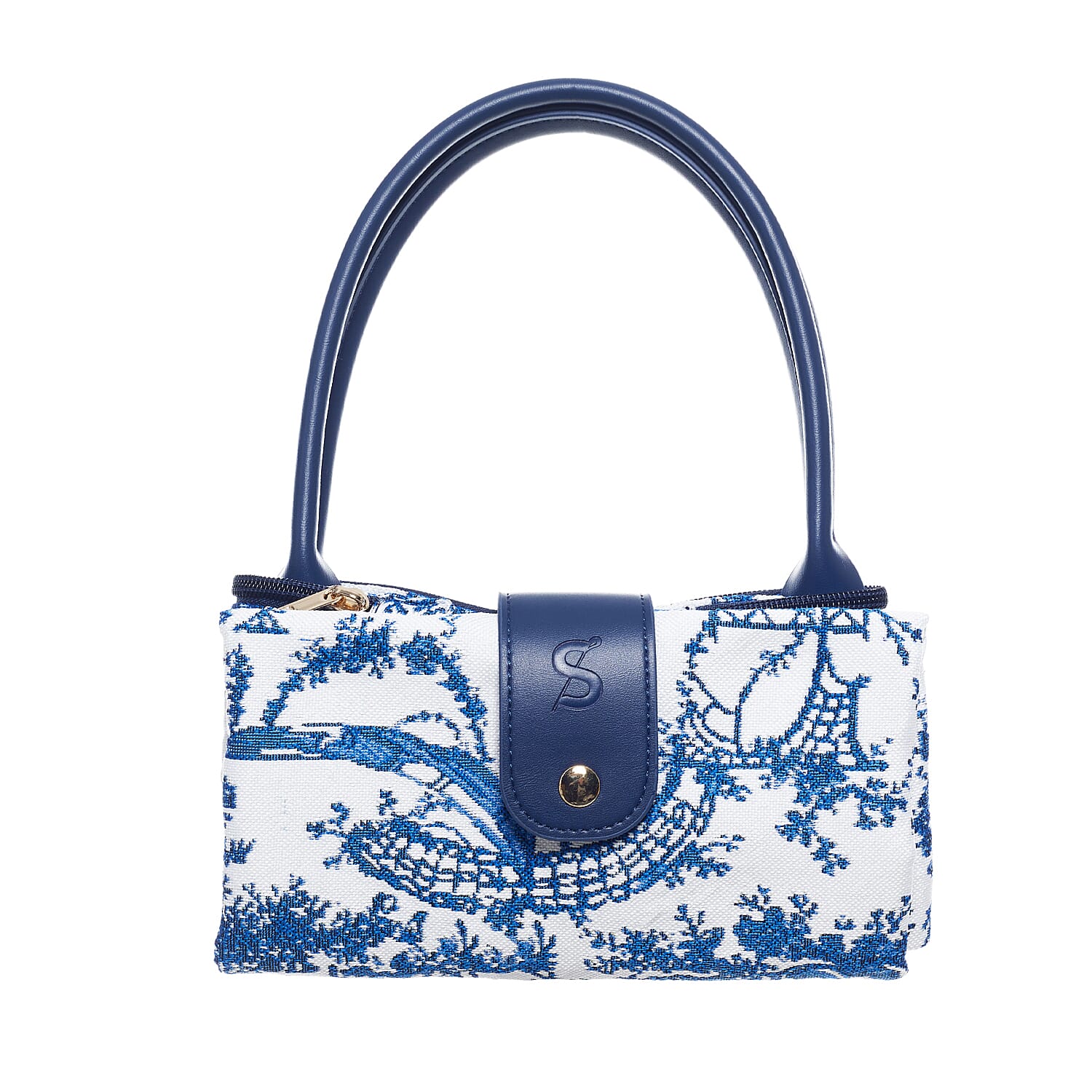 Signare Tapestry Collection - Designer Inspired Chinoiserie Foldable Tote Bag