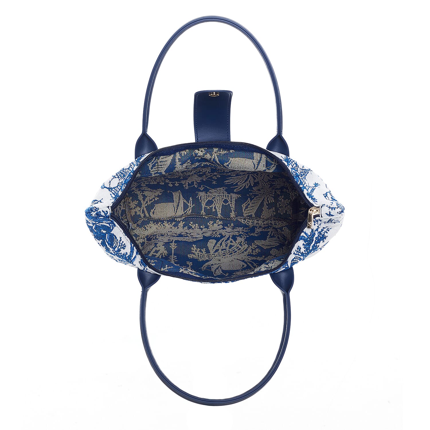 Signare Tapestry Collection - Designer Inspired Chinoiserie Foldable Tote Bag