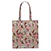 Signare Tapestry Collection - Designer Inspired Wild Strawberry Garden Flat Tote Bag