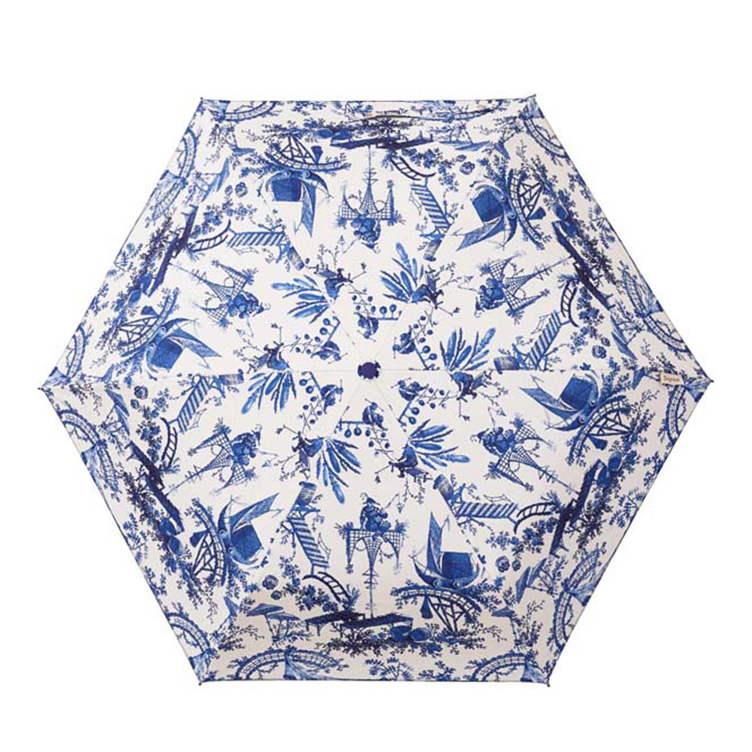 Designer Inspired Wild Strawberry Garden Patterned Auto-Folding Umbrella