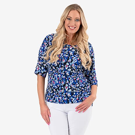 Sugar Crisp Knitted Top (Size - Medium) - Blue