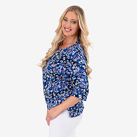 Sugar Crisp Knitted Top (Size - Small) - Blue