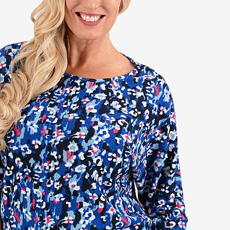 Sugar Crisp Knitted Top (Size - Small) - Blue