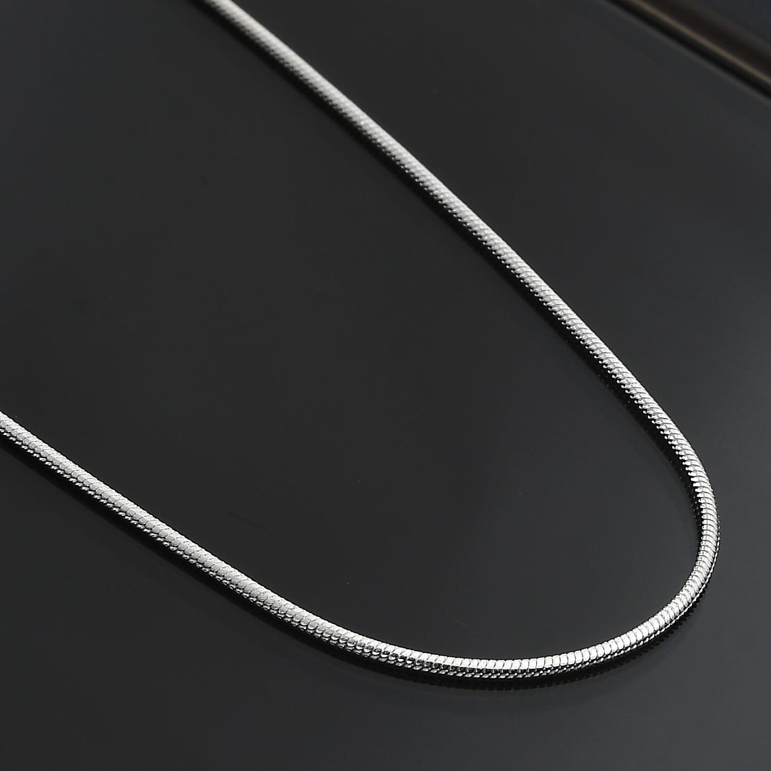 Sterling Silver Slider Snake Necklace (Size 20)