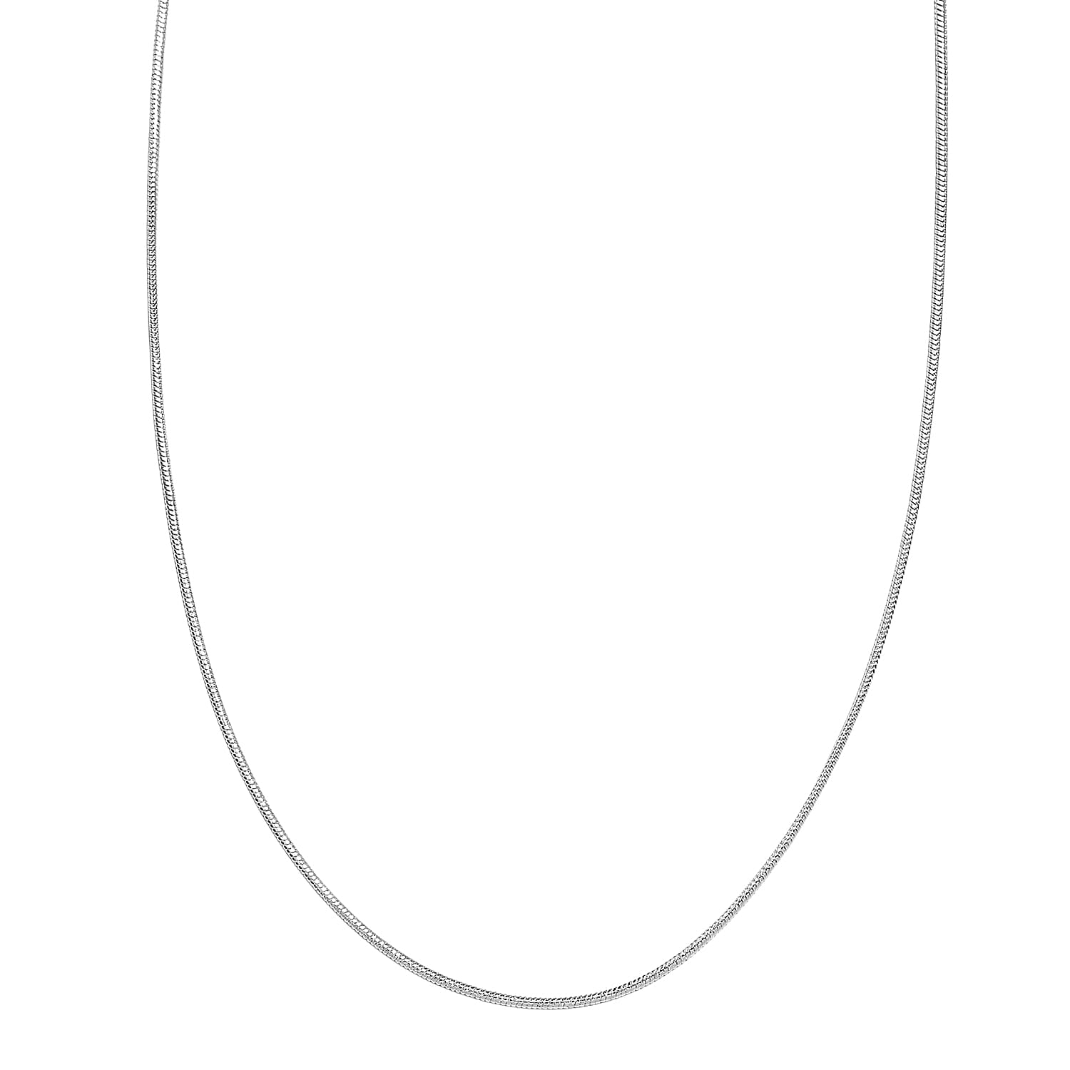 Sterling Silver Slider Snake Necklace (Size 20)