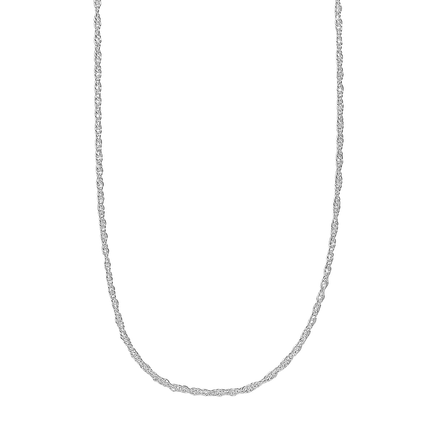 Sterling Silver Prince Of Wales Slider Necklace (Size 20) Sterling Silver Prince Of Wales Slider Necklace (Size 20)