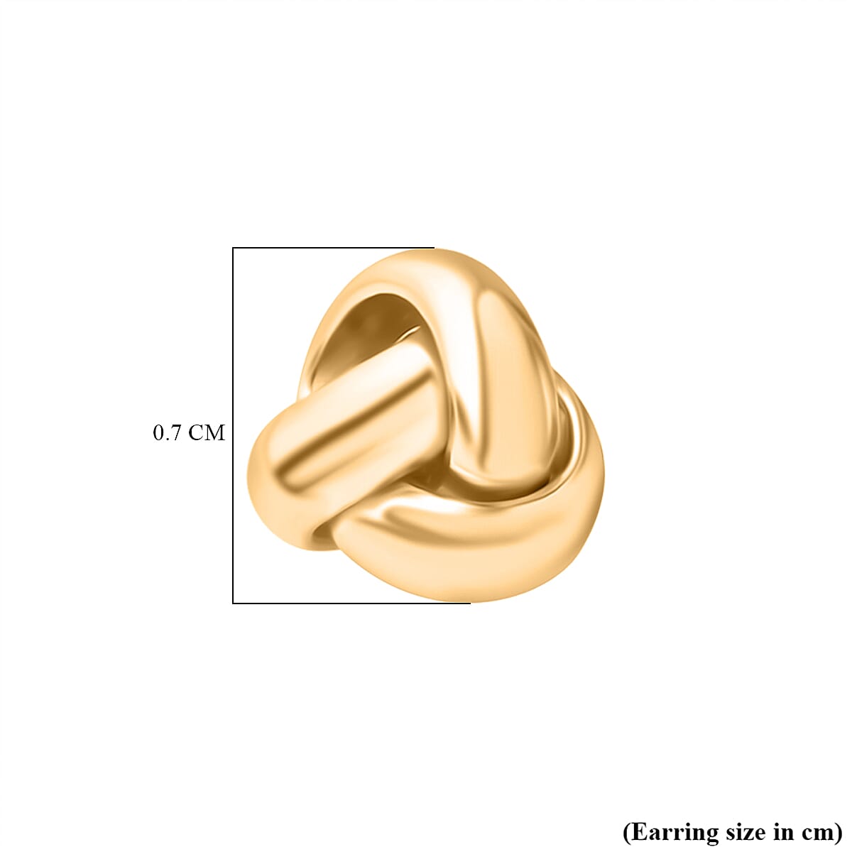 9K Yellow Gold Earring, Gold Wt.0.48 Gms