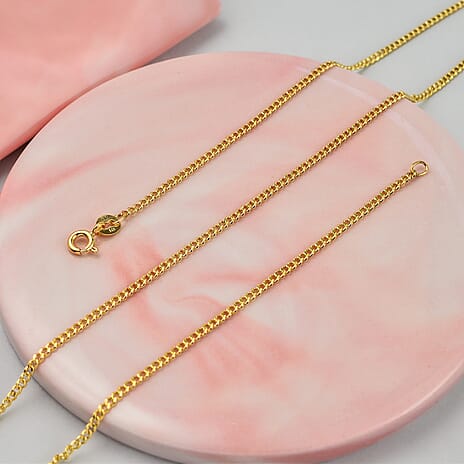 Hatton Garden Close Out Deal - 9K Yellow Gold Chain (Size 18) with Spring Ring Clasp