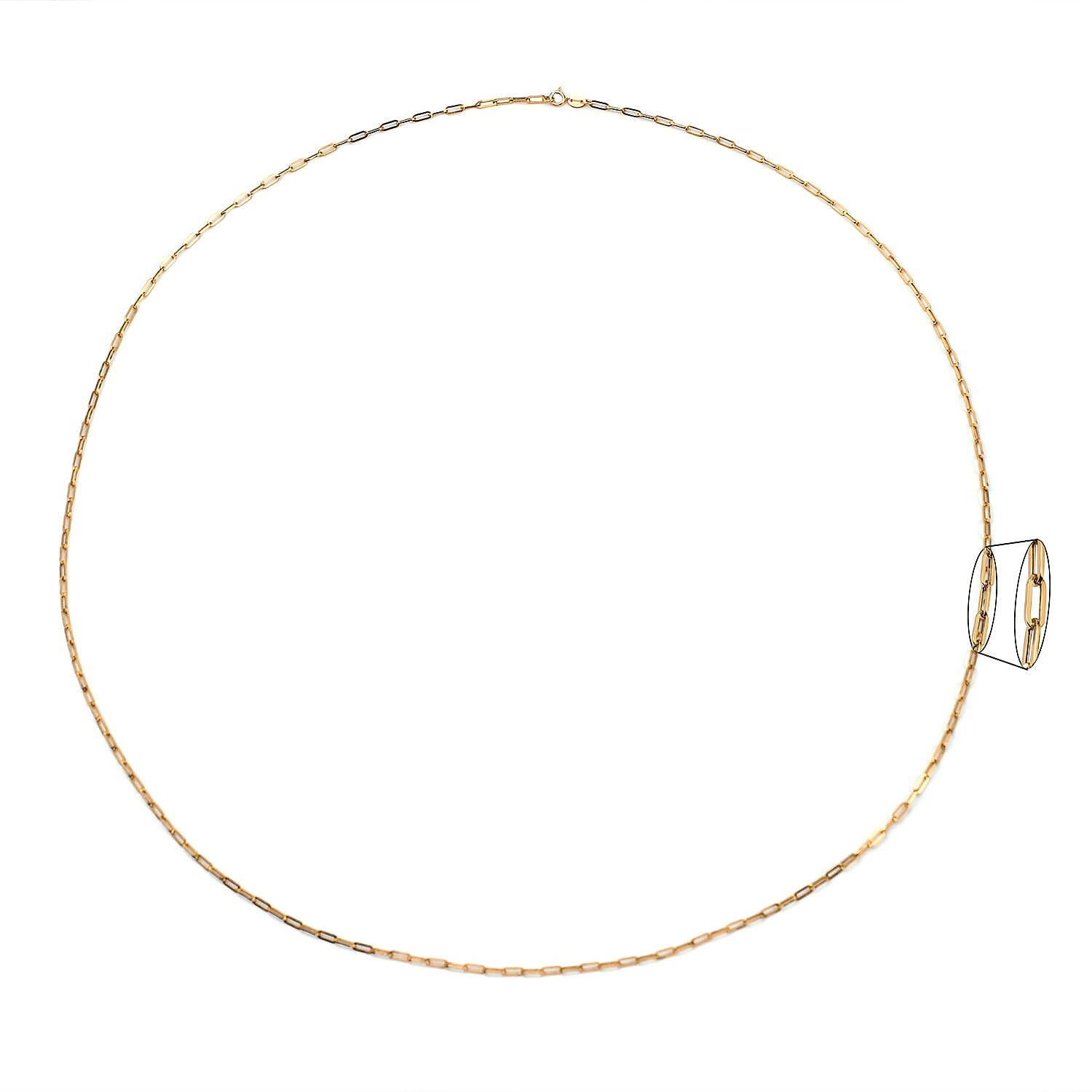 9K Yellow Gold Chain (Size - 30), Gold Wt.3 Gms 9K Yellow Gold Chain (Size - 30), Gold Wt.3 Gms