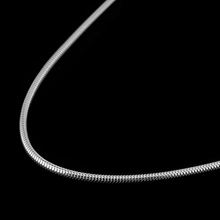 Silver 1.6 MM Snake Chain with Lobster Clasp 20 Inch Polished, 5.5 Gms