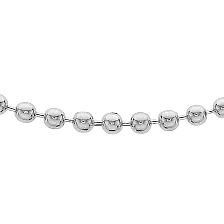 Silver 1.5 MM Ball Chain with Lobster Clasp 24 Inch Polished, 4.1 Gms