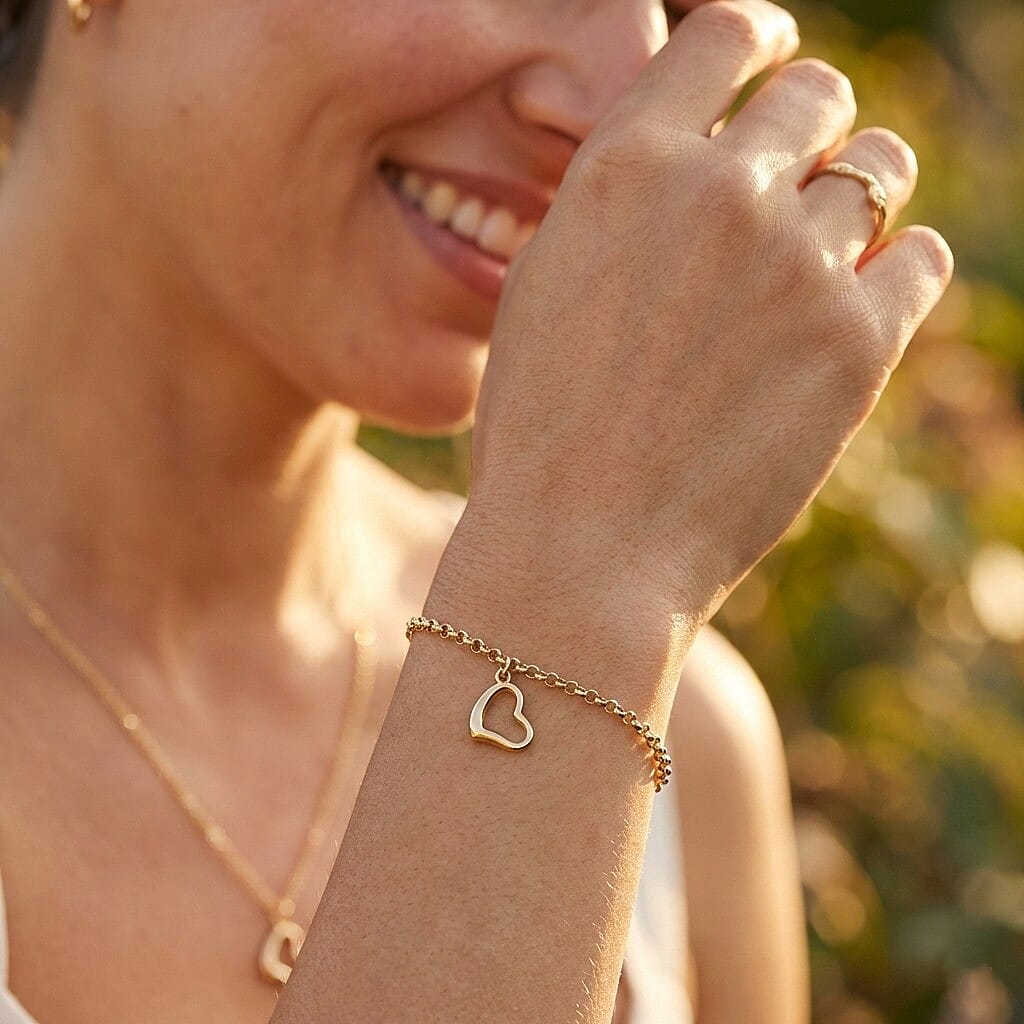 9K Yellow Gold Bracelet (Size - 7), Gold Wt.0.96 Gms