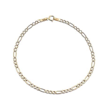 9K Yellow Gold Bracelet (Size - 7.5), Gold Wt.0.81 Gms