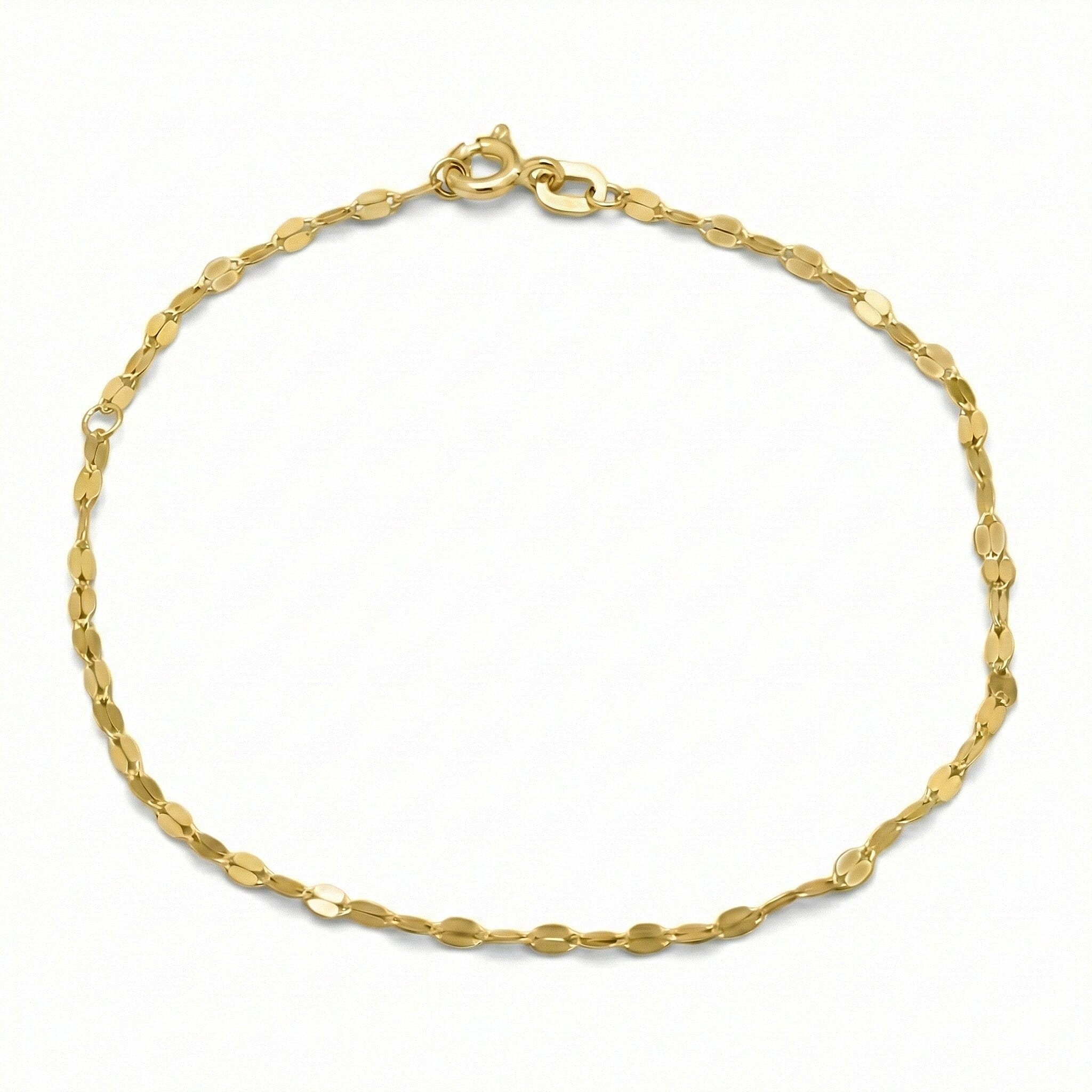 9K Yellow Gold Bracelet (Size - 7.5), Gold Wt.0.47 Gms
