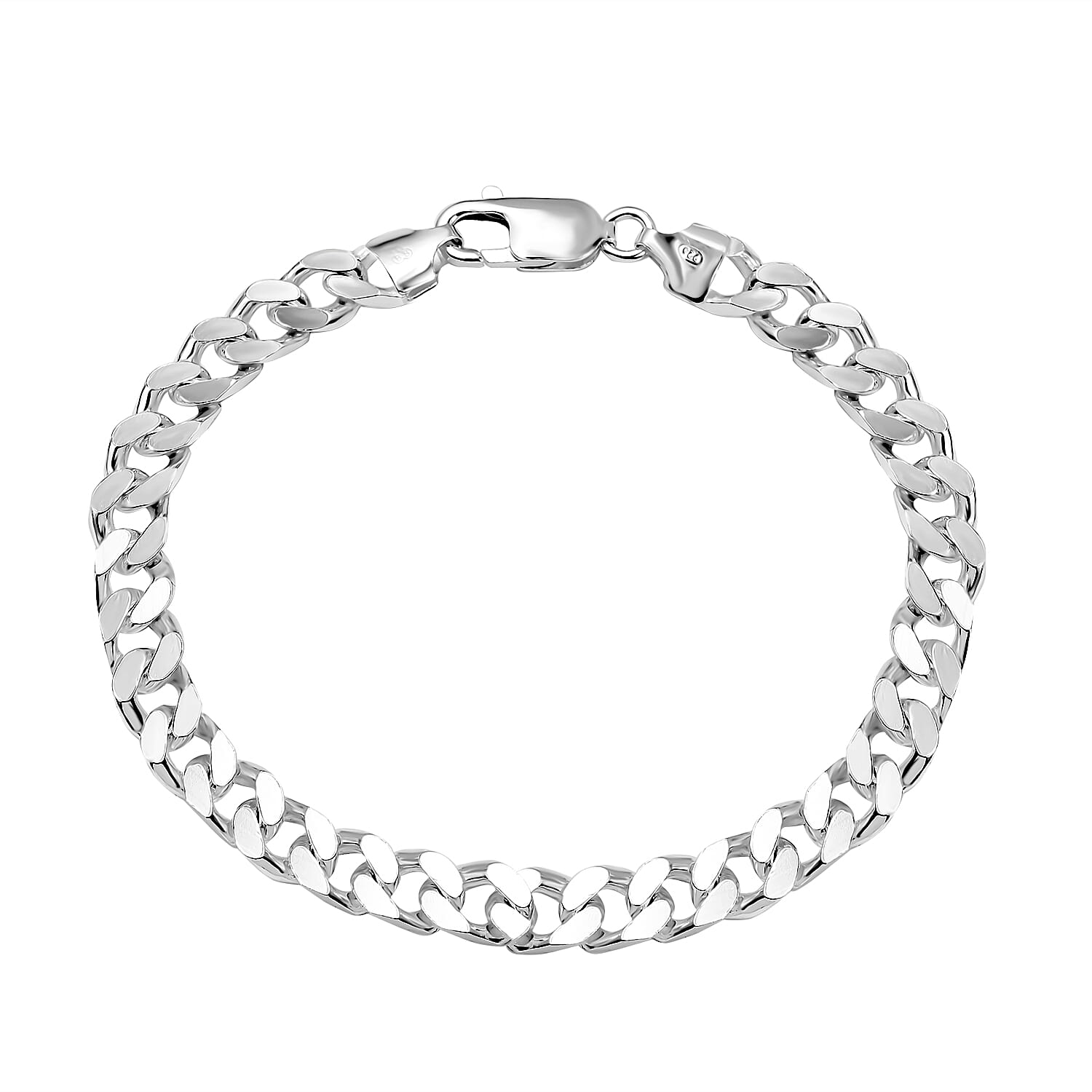 Sterling Silver Bracelet (Size - 8), Silver Wt.17.4 Gms