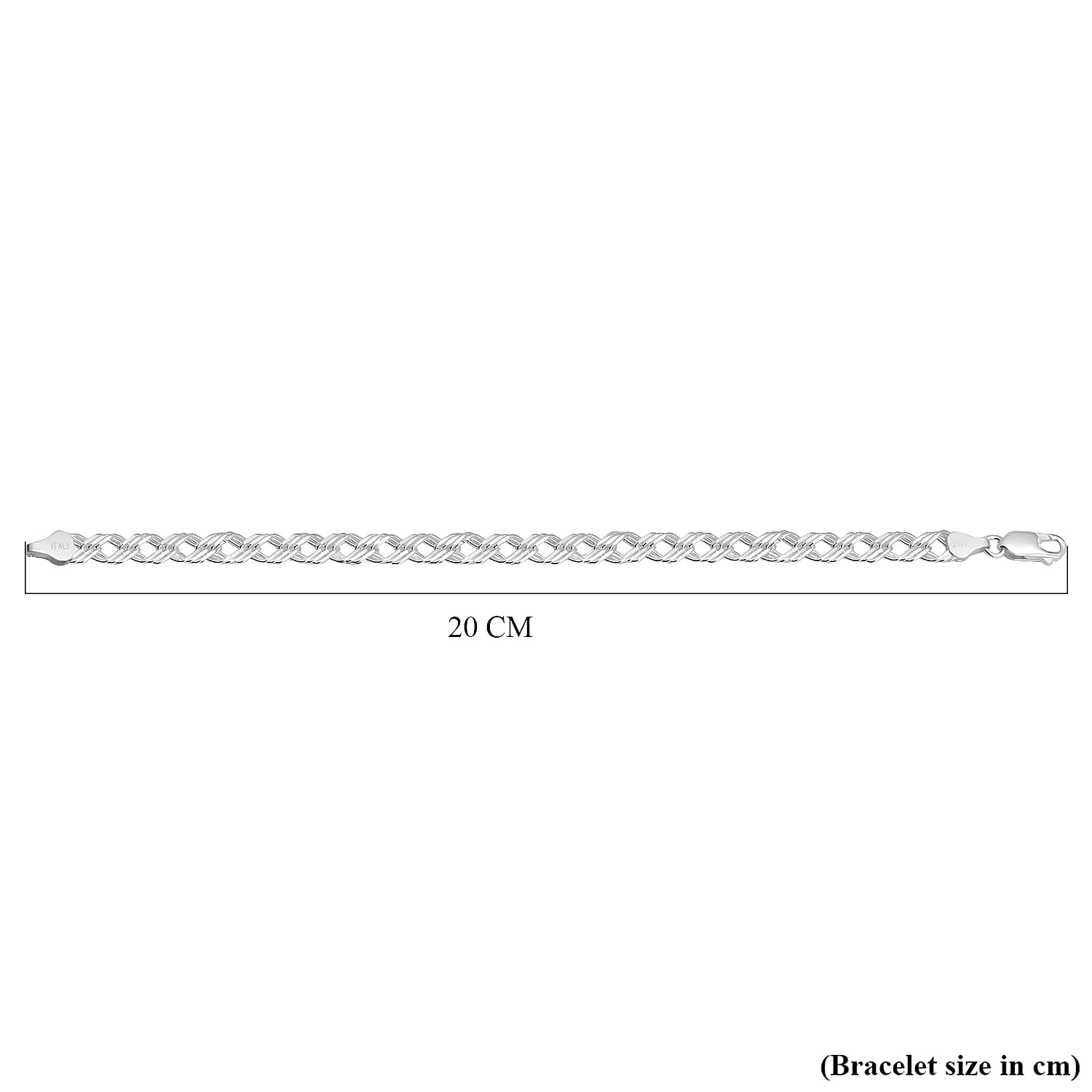 Sterling Silver Bracelet (Size - 7.5), Silver Wt.6.1 Gms