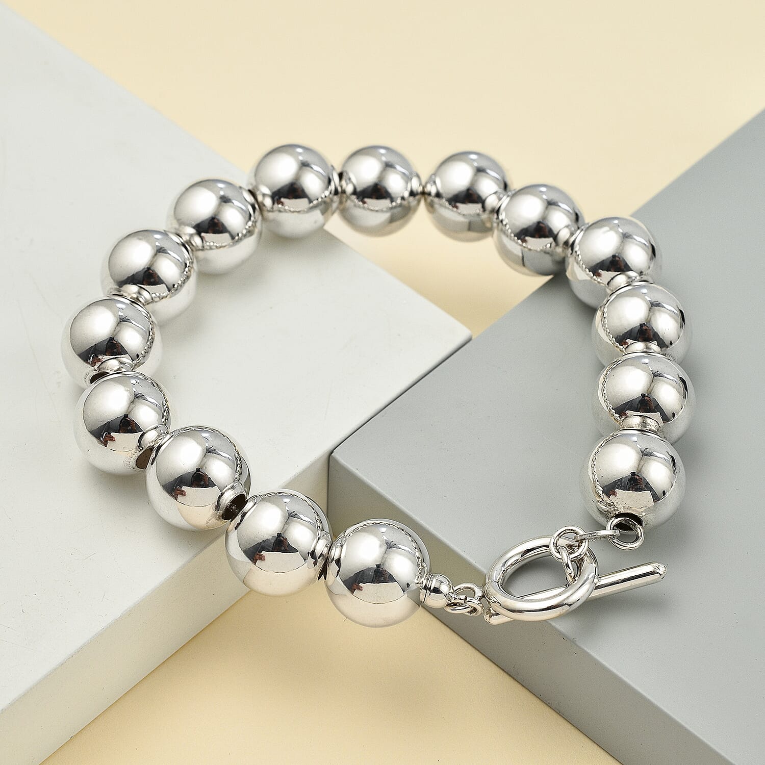 Sterling Silver Bracelet (Size - 8), Silver Wt.14.8 Gms