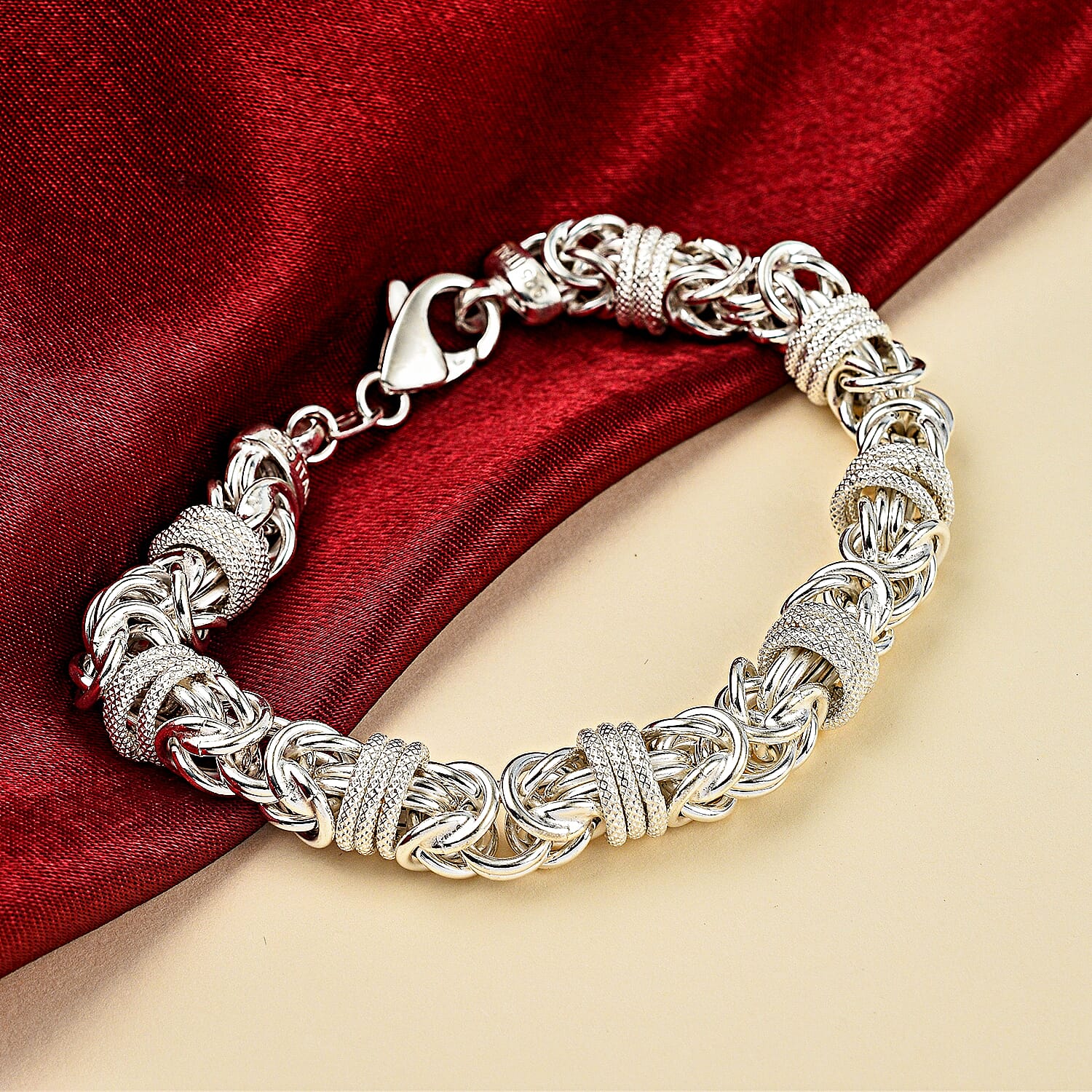 Sterling Silver Bracelet (Size - 8.5), Silver Wt.24.5 Gms