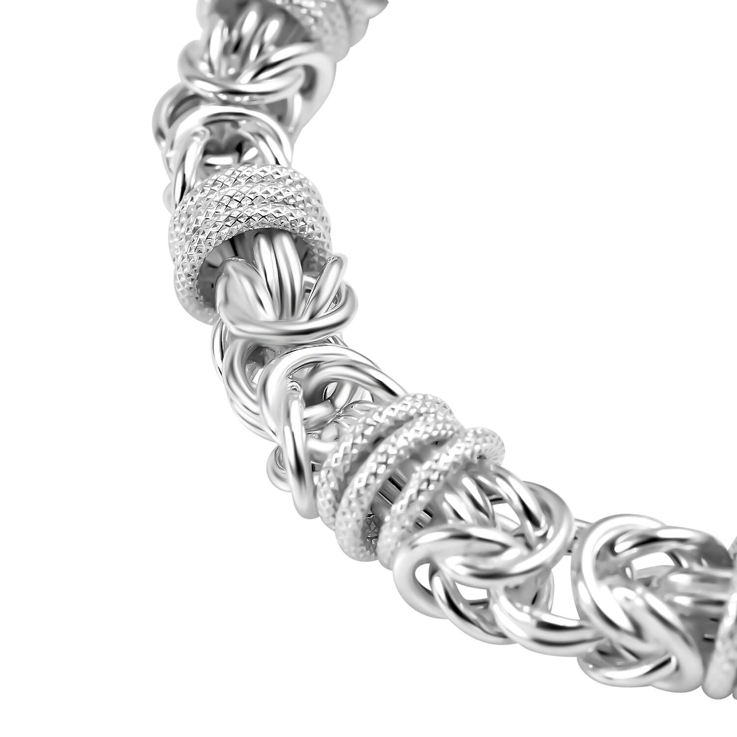 Sterling Silver Bracelet (Size - 8.5), Silver Wt.24.5 Gms