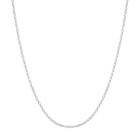 Silver 1.9 MM Belcher Chain with Spring Ring Clasp 24 Inch Polished, 3.5 Gms