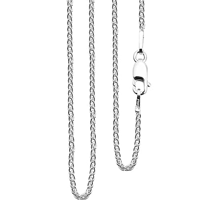 Silver 1.3 MM Spiga Chain with Lobster Clasp 22 Inch Polished, 3.3 Gms Silver 1.3 MM Spiga Chain with Lobster Clasp 22 Inch Polished, 3.3 Gms