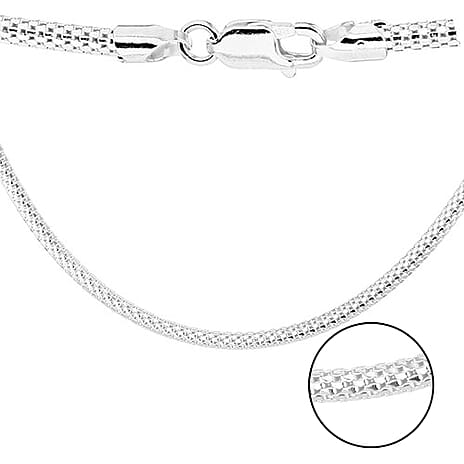 Sterling Silver Chain (Size - 18), Silver Wt.7.6 Gms