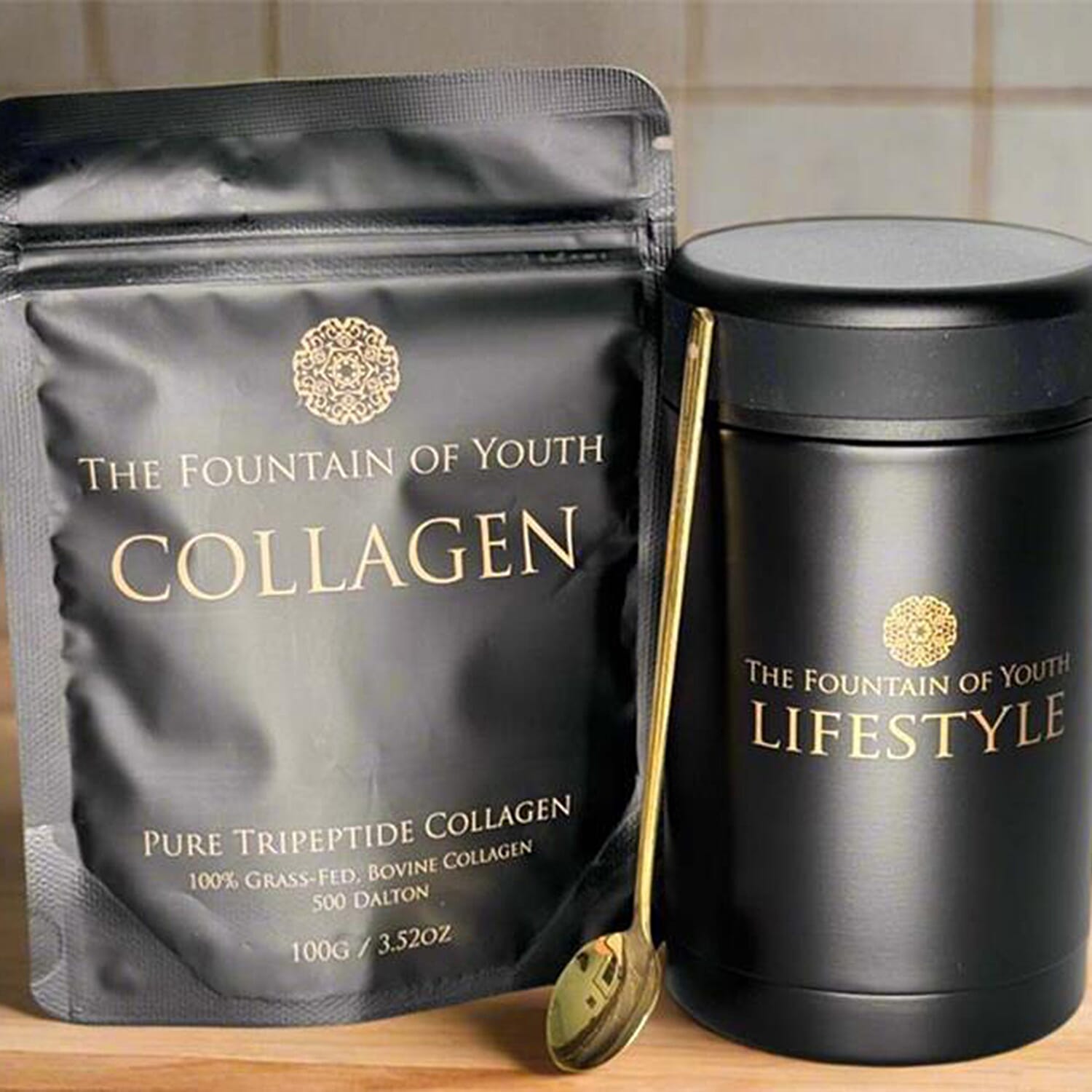Brand New Fountain of Youth Lifestyle Pure Tripeptide Collagen Set - 100gm