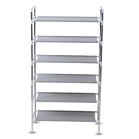 BRAND NEW LAUNCH - 6-Layer Portable Storage Rack with Handle - Grey