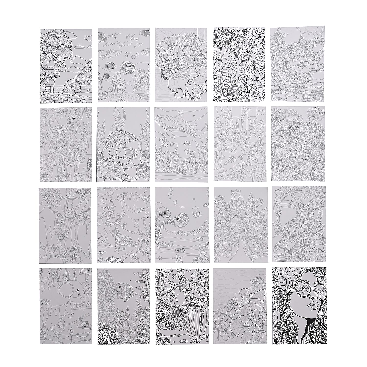 Set of 40 Sheet Scratch Paper Art - Multicolor A4 Size Set of 40 Sheet Scratch Paper Art - Multicolor A4 Size