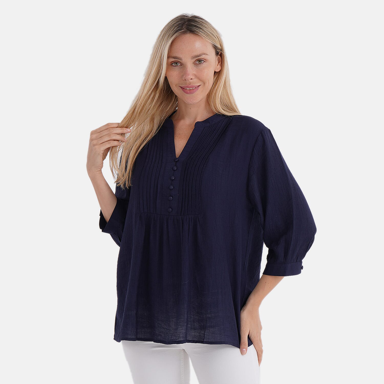 La Marey Nylon Patterned Blouse 