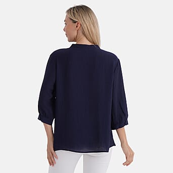 https://tjcuk.sirv.com/Products/81/0/8106595/La-Marey-Pintuck-Button-Blouse-Size-16-to-18-Navy_8106595_2.jpg?w=342&h=342