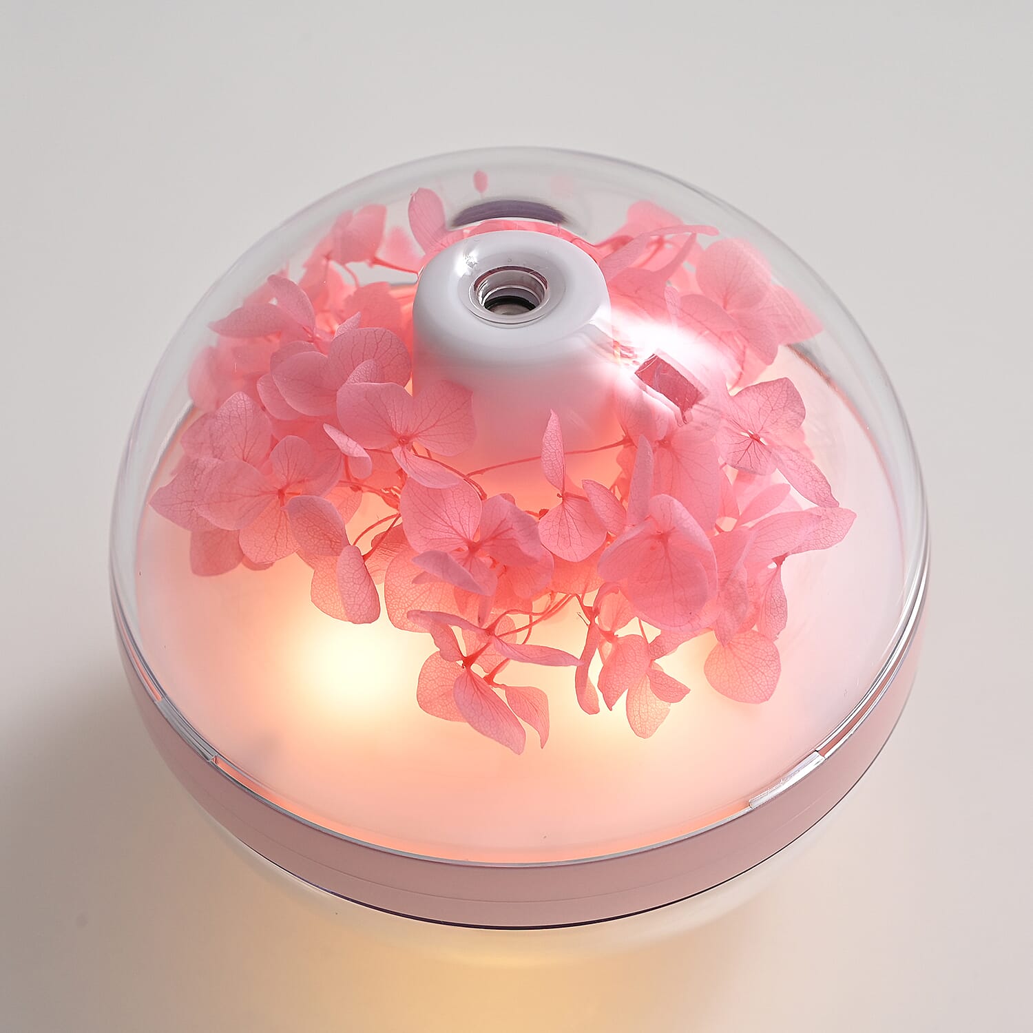 Preserved Flower Humidifier With 2 Mist Modes and Optional Warm Light Feature with 10 Essential Oils