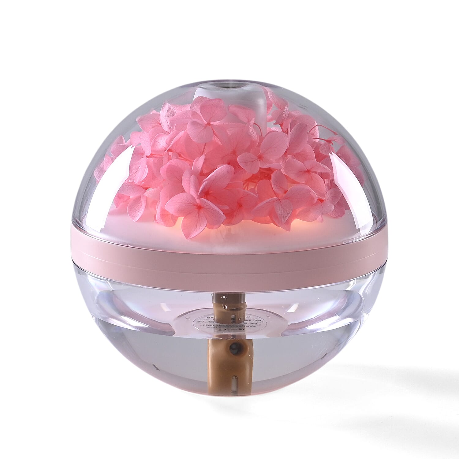 Preserved Flower Humidifier With 2 Mist Modes and Optional Warm Light Feature with 10 Essential Oils