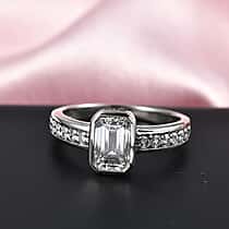 LUXURIANT 2 Ct. Lab Grown Diamond Emerald-Cut Ring in 950 Platinum IGI Certified VS-EF