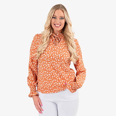 IW  Blouse (Size - 18) - Orange