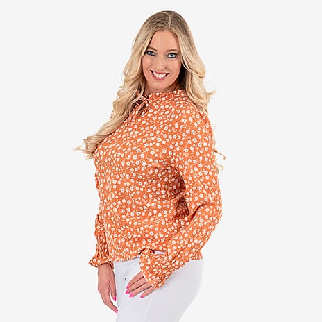 IW  Blouse (Size - 18) - Orange