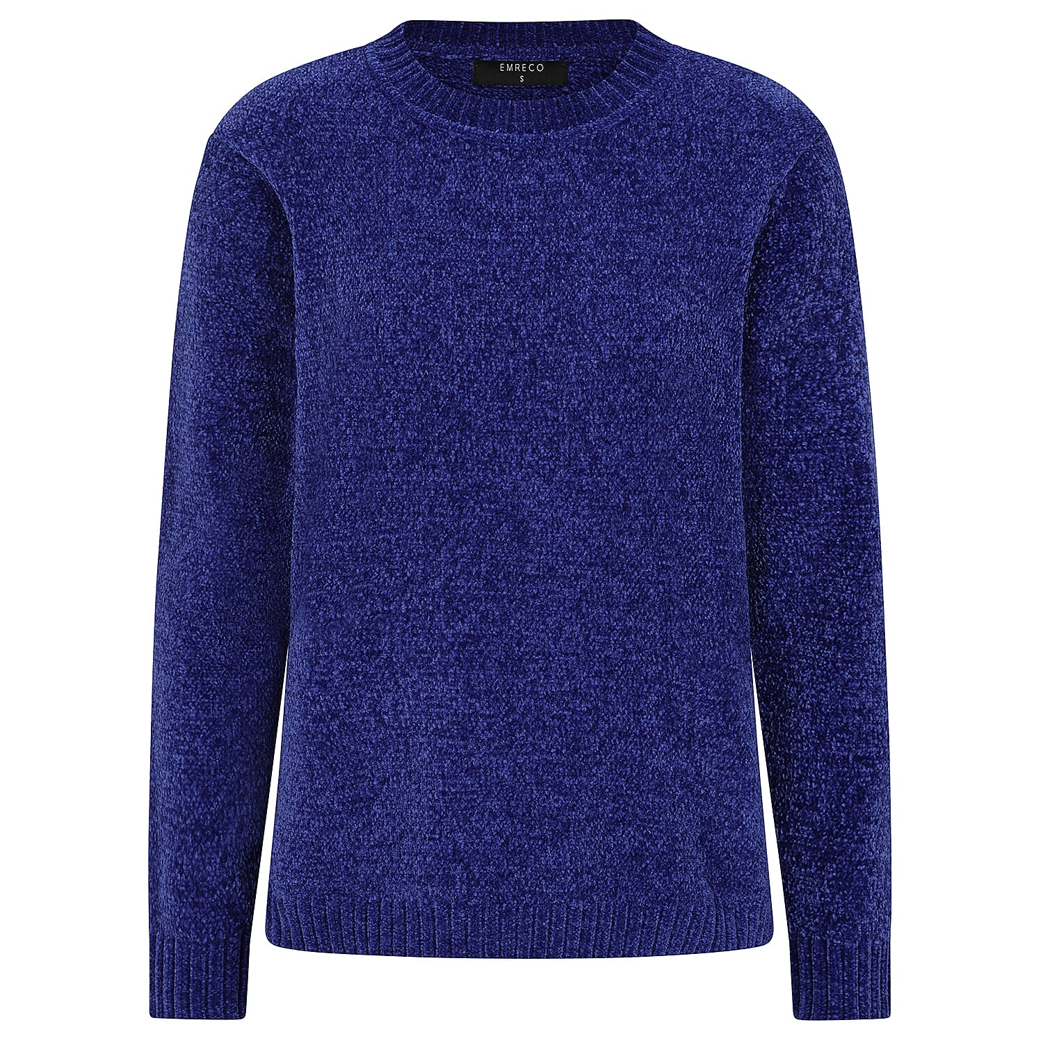 Emreco Plain Round Neck Chenille Jumper