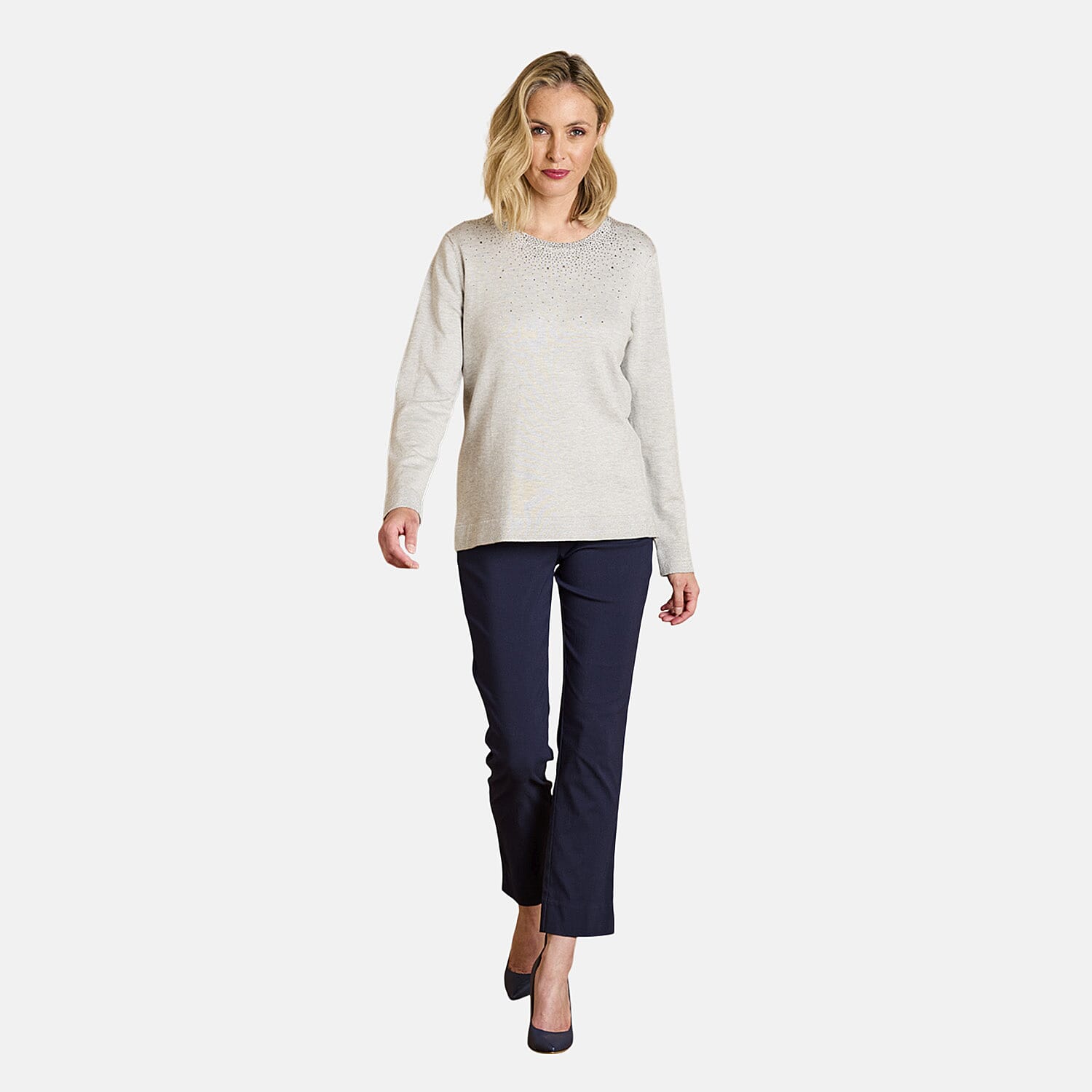 Emreco Plain Round Neck Chenille Jumper