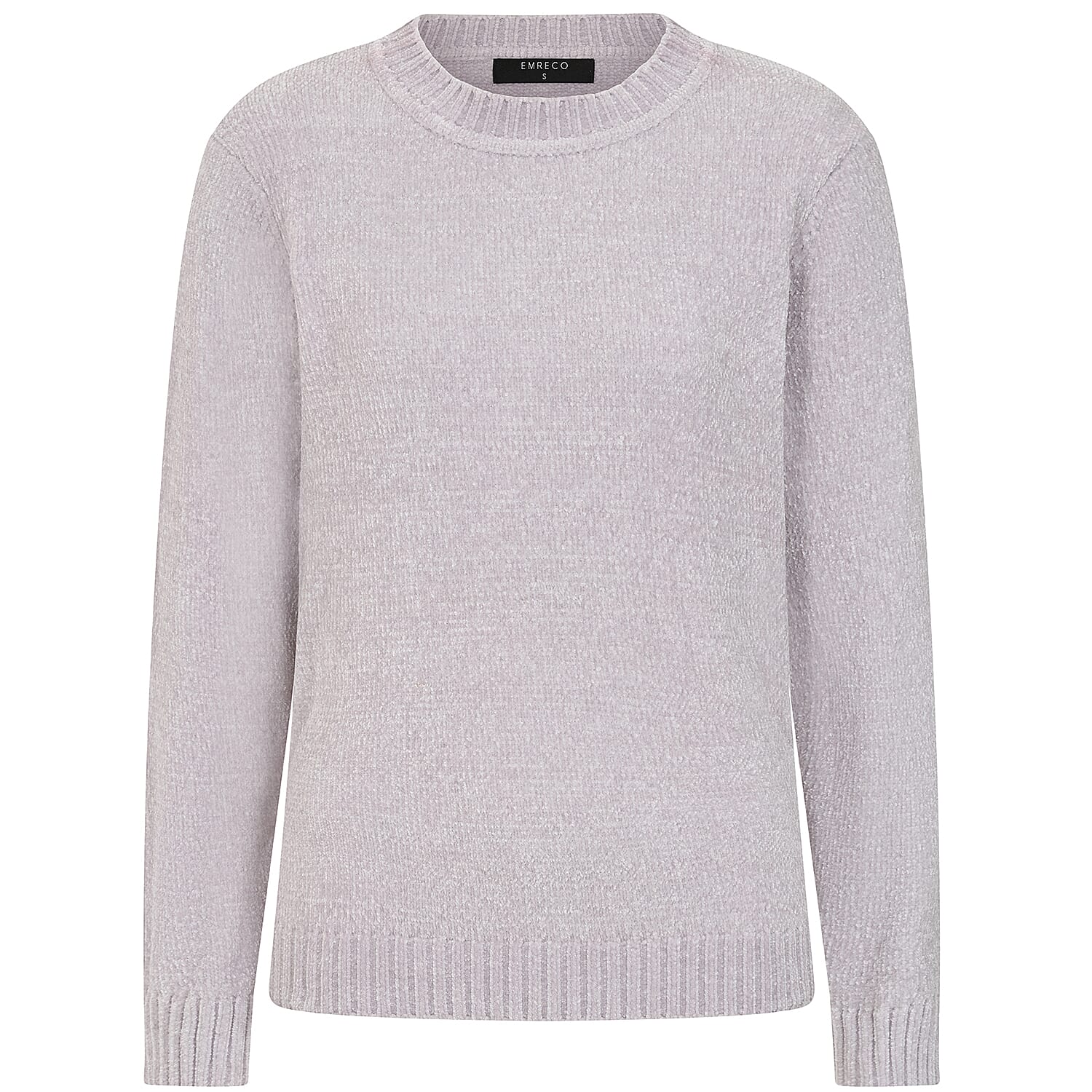 Emreco Plain Round Neck Chenille Jumper