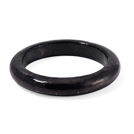 Natural Shungite Bangle (Size 7.5) 230.00 Ct.