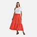 Tamsy Elastic Waist Summer Maxi Skirt
