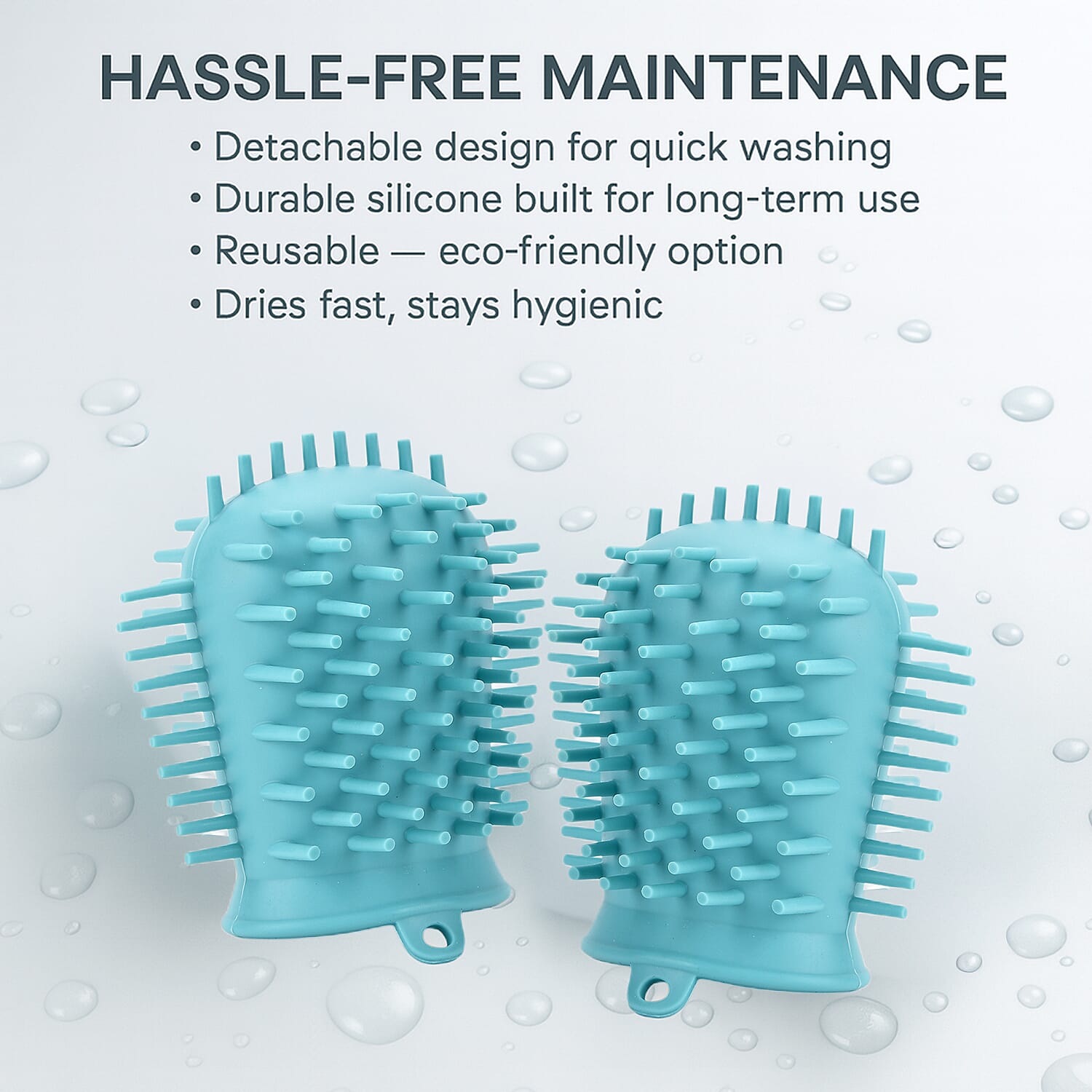 Set of 2 Silicone Dog Paw Washers - Portable Pet Foot Cleaner - Blue