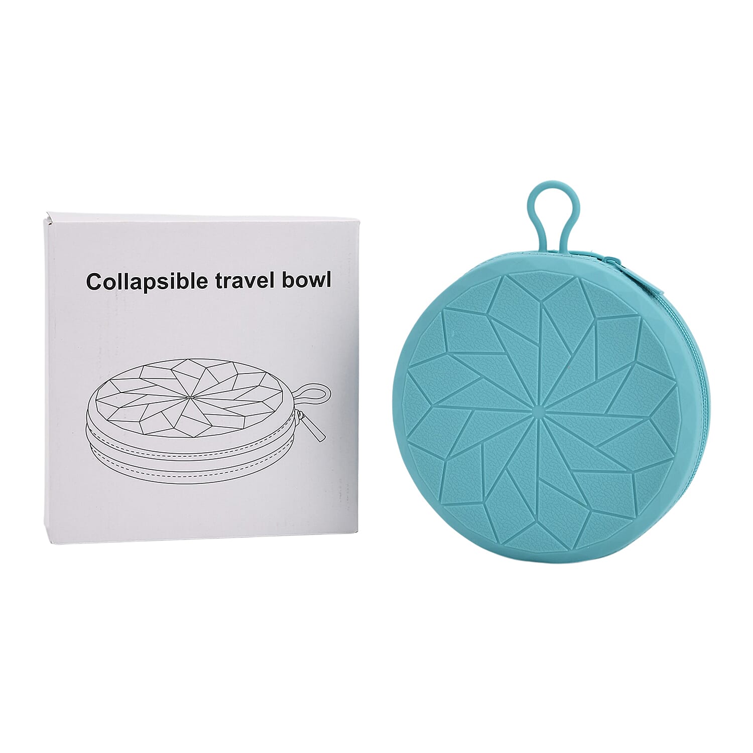 Pet Collapsible Water Bowl - Turquoise