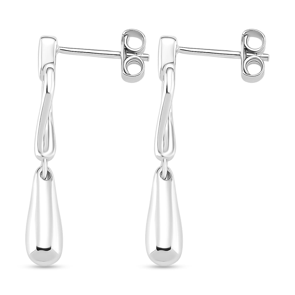 Lucy Q Drip Collection - Earrings in Rhodium Overlay Sterling Silver