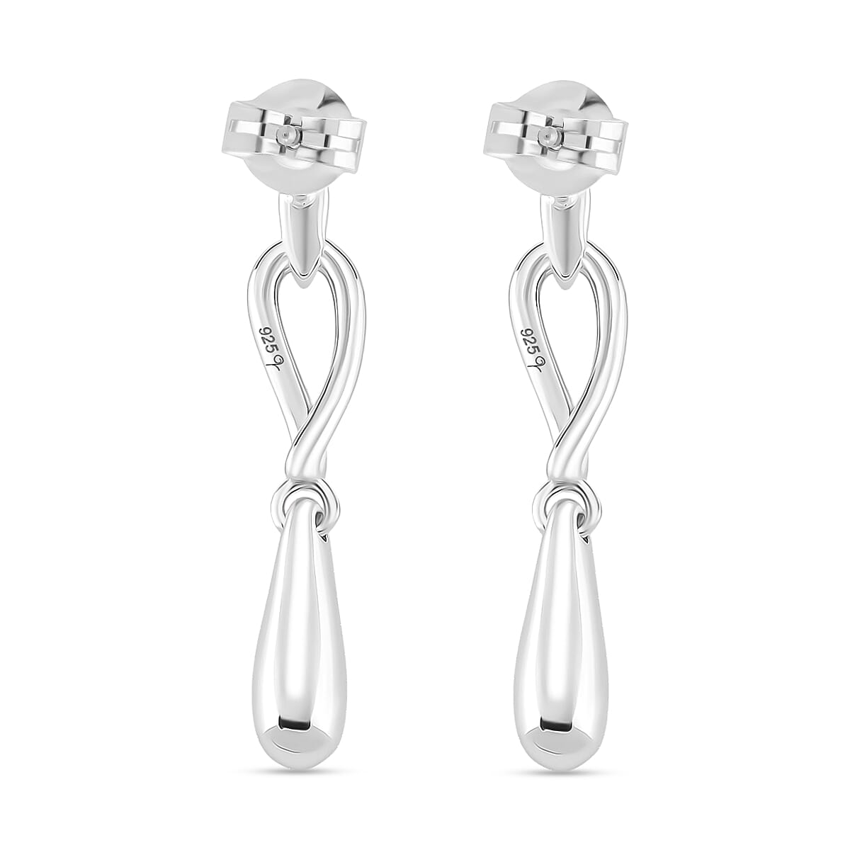 Lucy Q Drip Collection - Earrings in Rhodium Overlay Sterling Silver